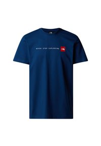 NEVER STOP EXPLORING TEE - Camiseta estampada - estate blue