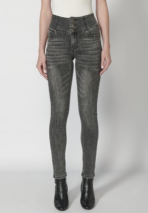 Vaqueros pitillo - grey denim