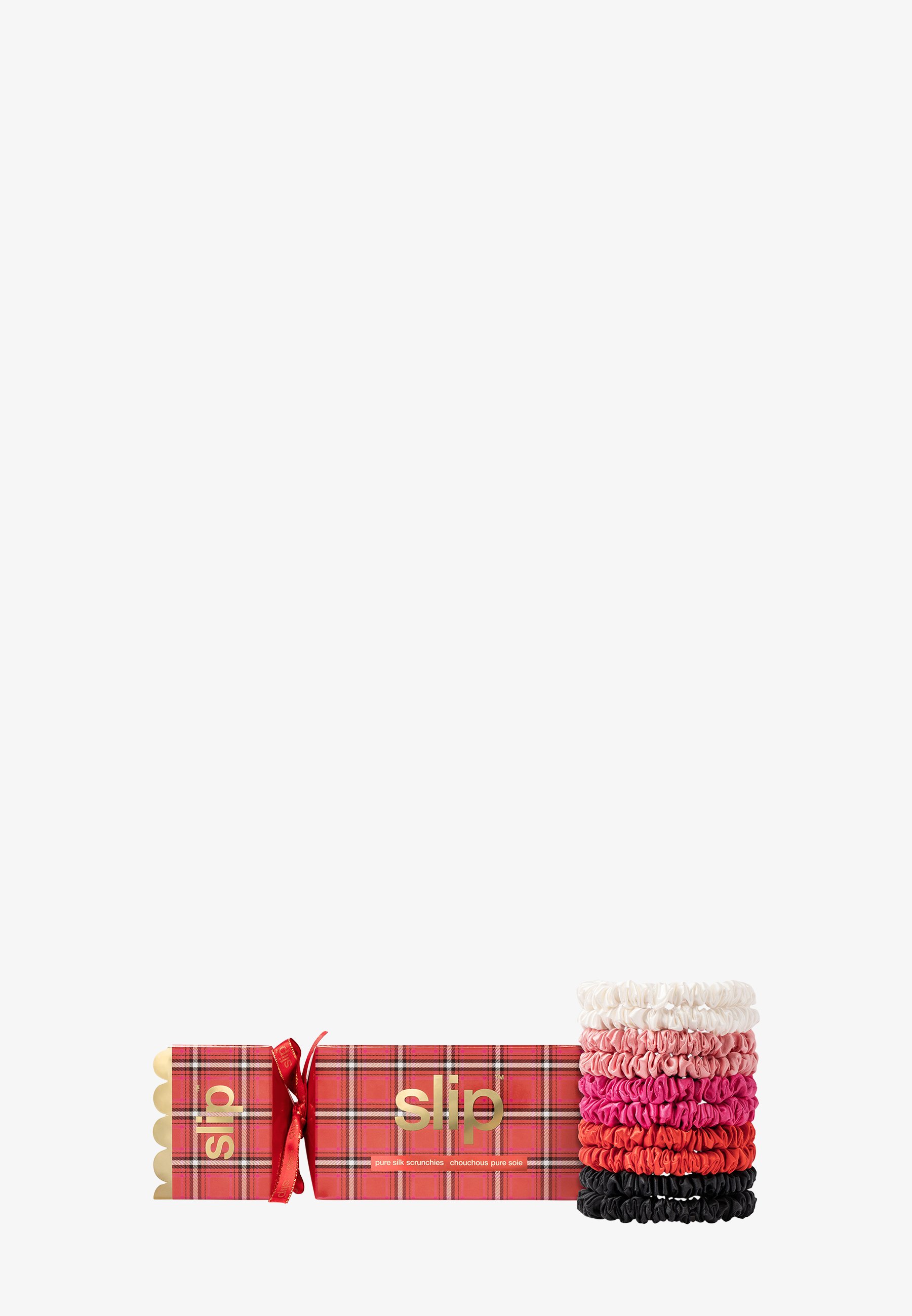 Slip Jean Scrunchies Cracker Slip x Skims Trio Scrunchie Cracker - Cranberry Vintage Deer  main image 3