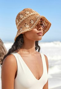 Next ESSENTIAL PLUNGE SWIMSUIT - Jednodílné plavky - cream
