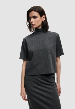 HIGH NECK - Blusa - grey