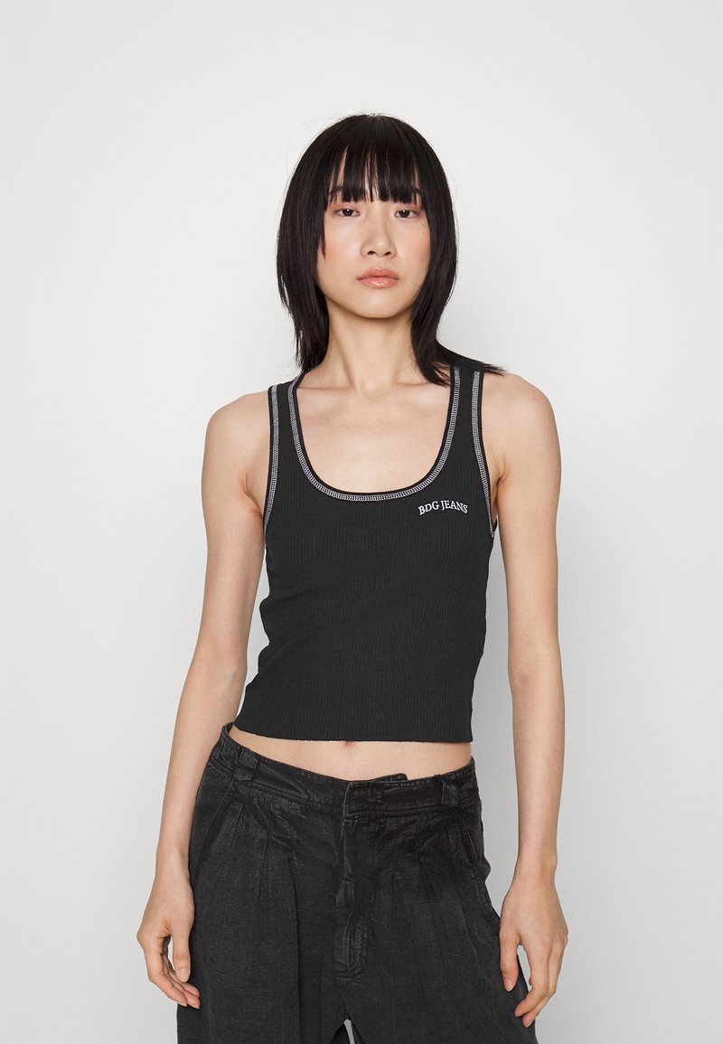 BDG Urban Outfitters SCOOP CONSTITCH VEST Top black/schwarz