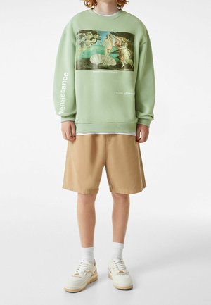 Bershka, Sweatshirt - green