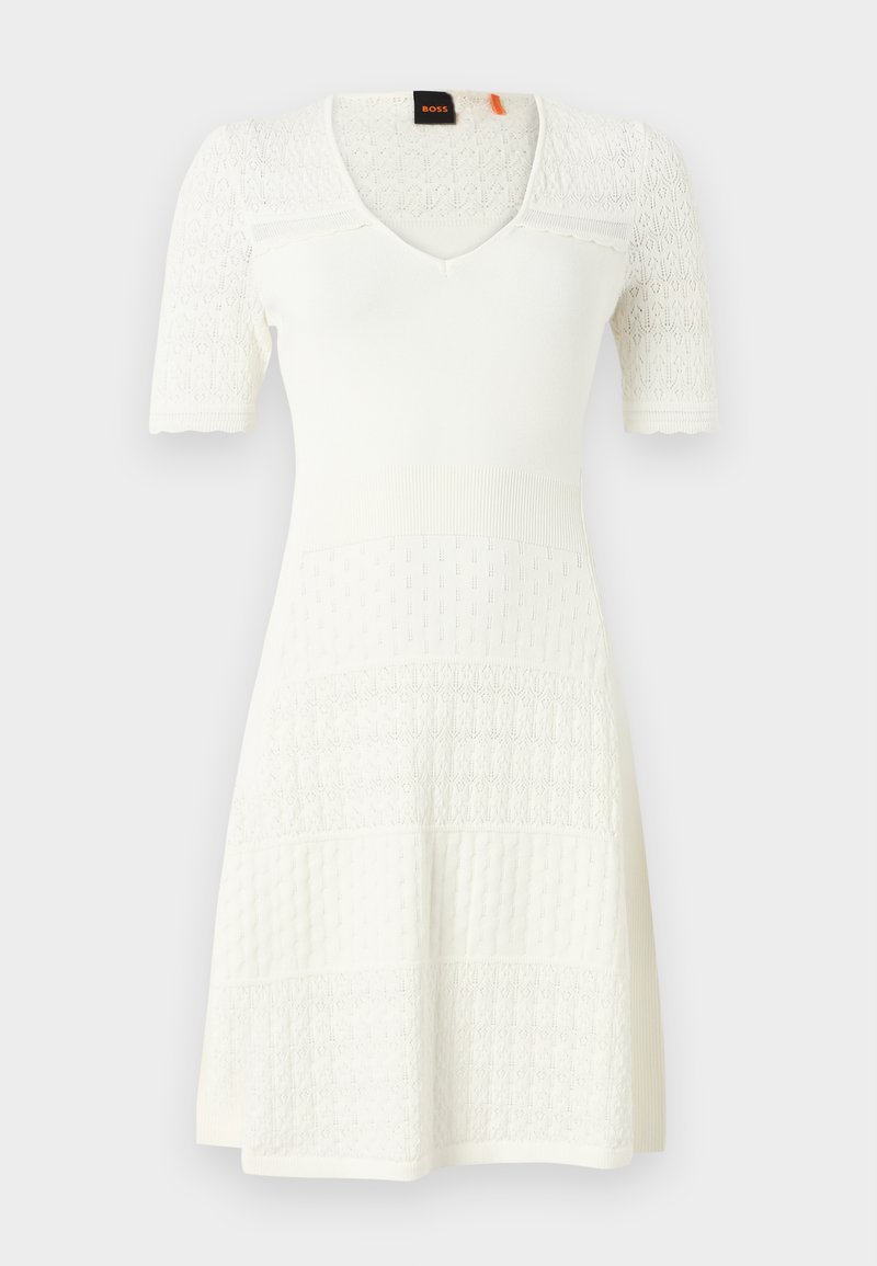Boss Gebreide jurk wit Boss Gebreide jurk wit