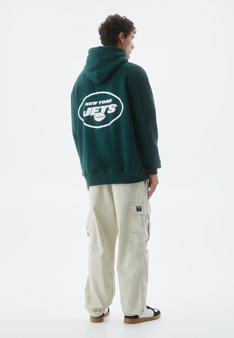 PULL&BEAR NFL NEW YORK JETS Felpa con cappuccio green/verde Zalando.it