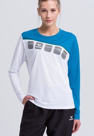 Erima Langarmshirt - White/blue