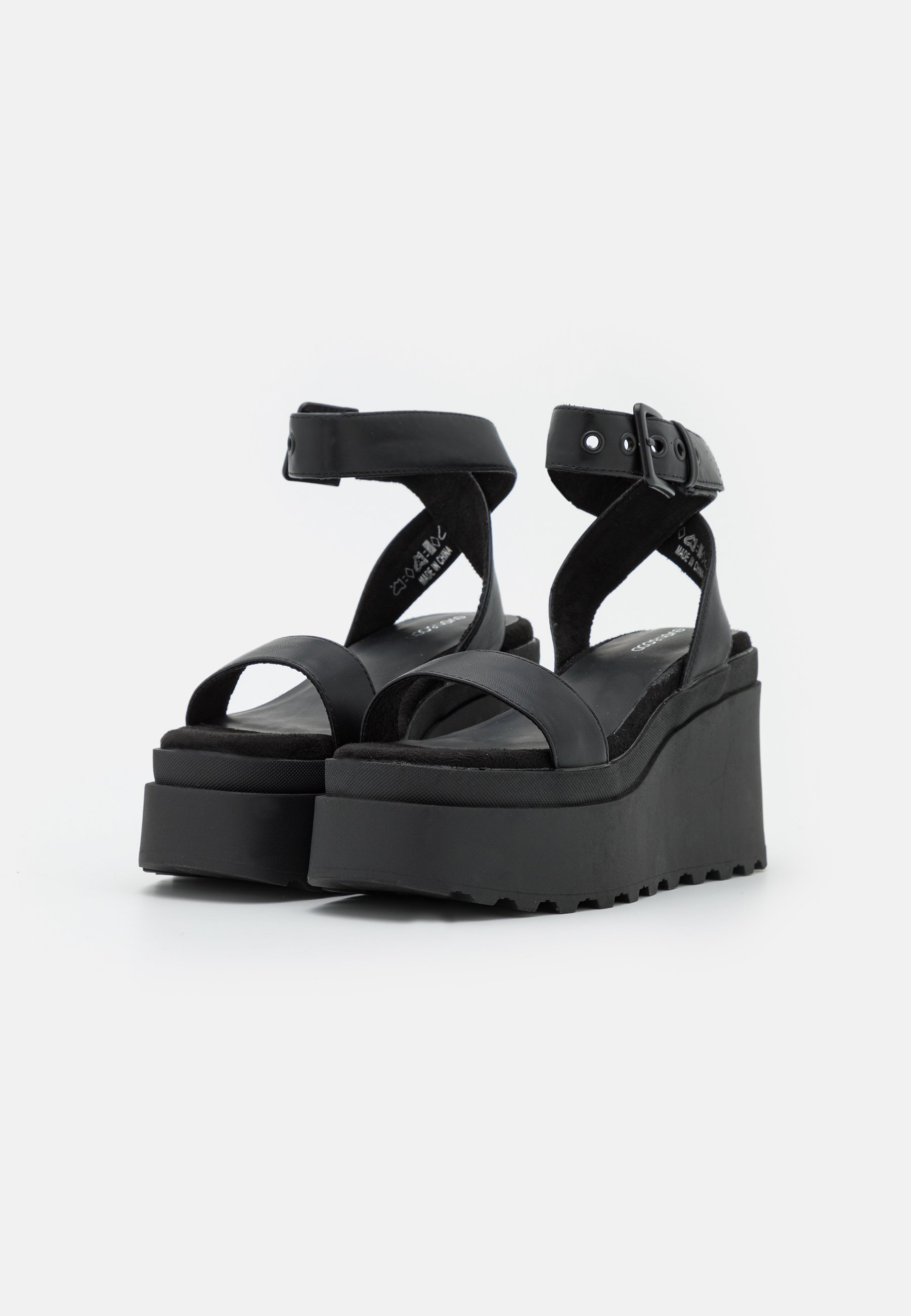 Even\u0026Odd Sandalen met plateauzool - black/zwart - Zalando.be