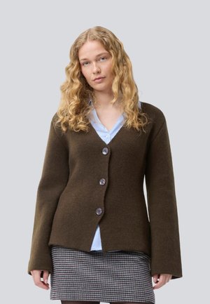 KLAYTON - Cardigan - dark coffee