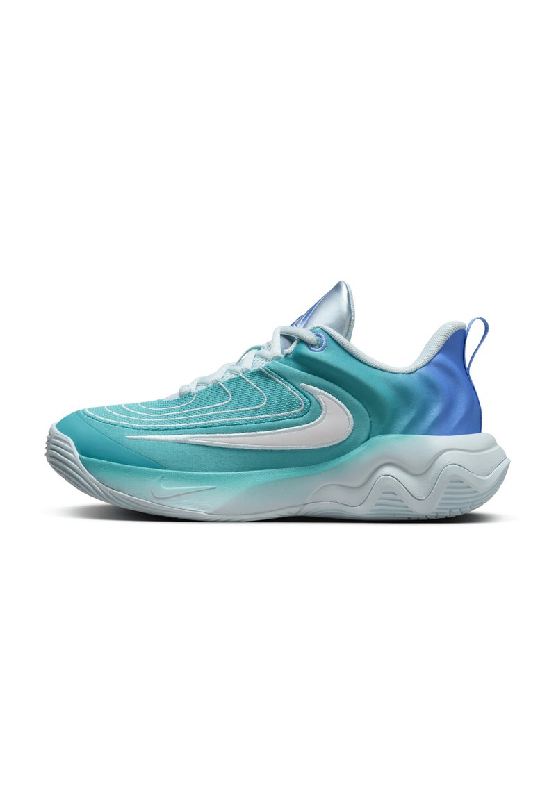 Nike Performance GIANNIS IMMORTALITY 4 - Basketballsko - dusty cactus/white-royal pulse-green frost
