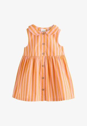 Next REGULAR FIT - SLEEVELESS COLLAR - Rochie tip cămașă - pink yellow stripe