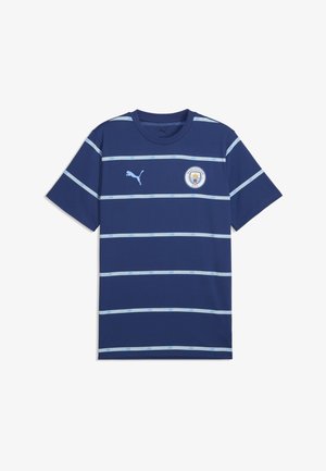 Puma, MANCHESTER CITY FTBLCULTURE T-SHIRT MIT PRINT - Squadra - blue jewel-dewdrop
