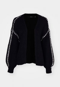 FENG LS V-NECK GA BOO - Casaco de malha - black