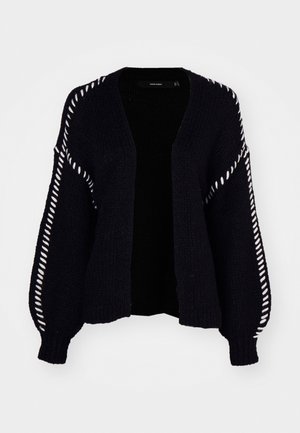 Vero Moda FENG LS V-NECK GA BOO - Gilet - black
