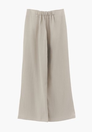 OXXO, OXXO ULTRA HIGH WAIST WIDE LEG PLEATED PANTS - Bukser - feather gray