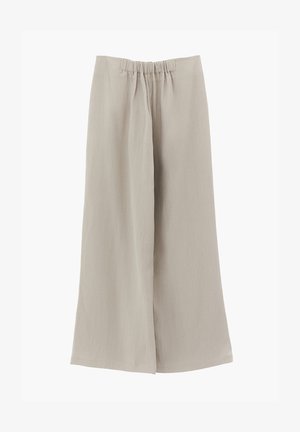 OXXO, OXXO ULTRA HIGH WAIST WIDE LEG PLEATED PANTS - Bukser - feather gray