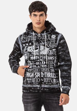 Zip-up sweatshirt - black