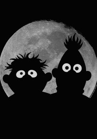 LOGOSHIRT SESAMSTRASSE - ERNIE BERT - Print T-shirt - schwarz