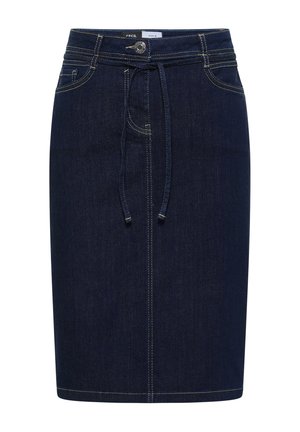 Cecil, KNEE-LENGTH DENIM SKIRT WITH BELT DETAIL - Bleistiftrock - rinsed wash