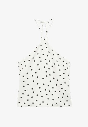PULL&BEAR, SATIN HALTER - TOP - Top - white