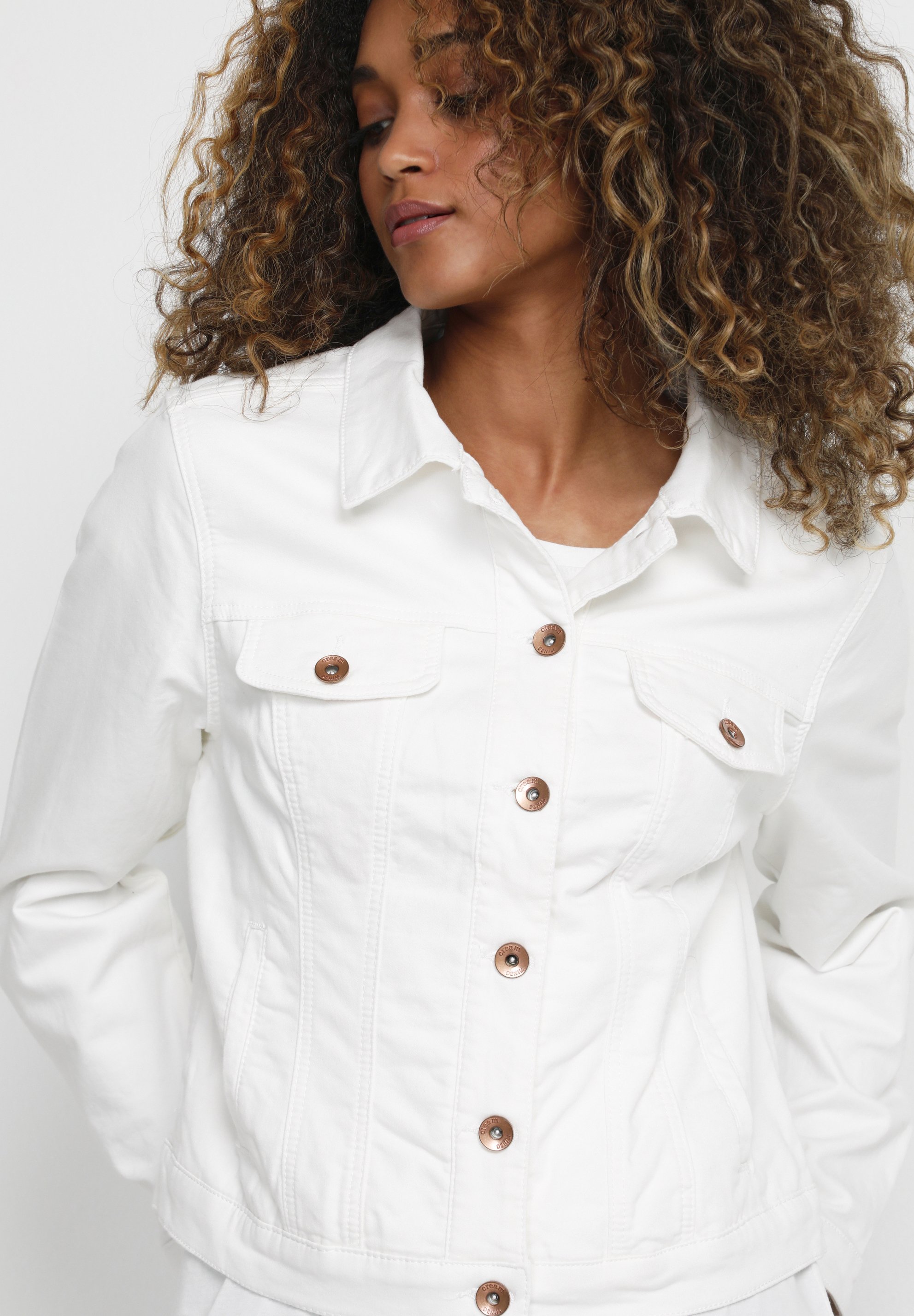 Cream Denim jacket - white/white 
