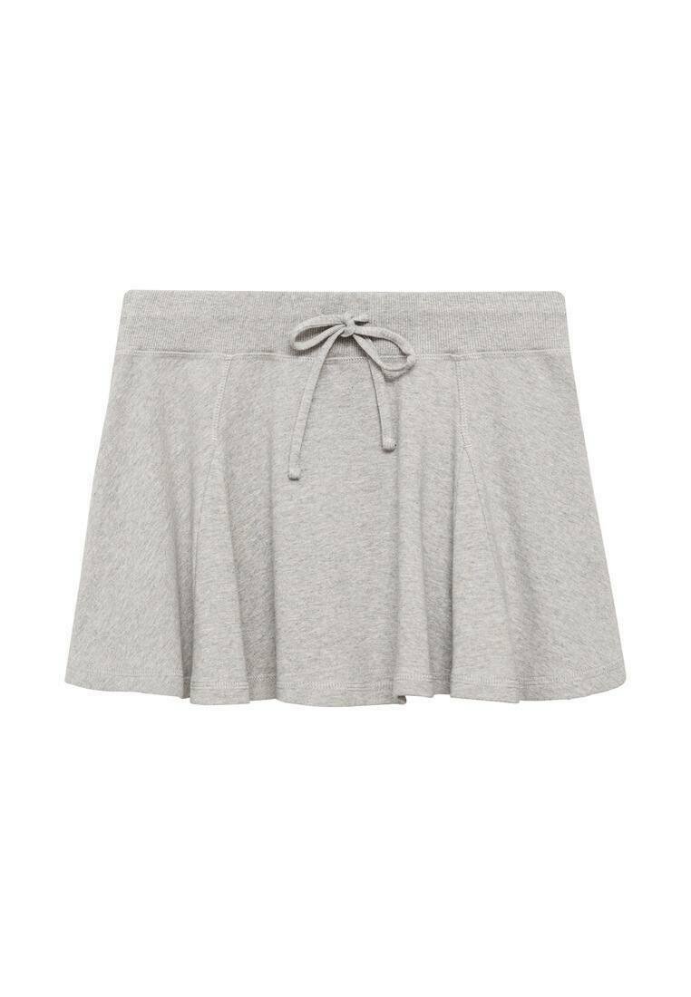 Mango Minirok lichtgrijs gemêleerd Mango Minirok lichtgrijs gemêleerd