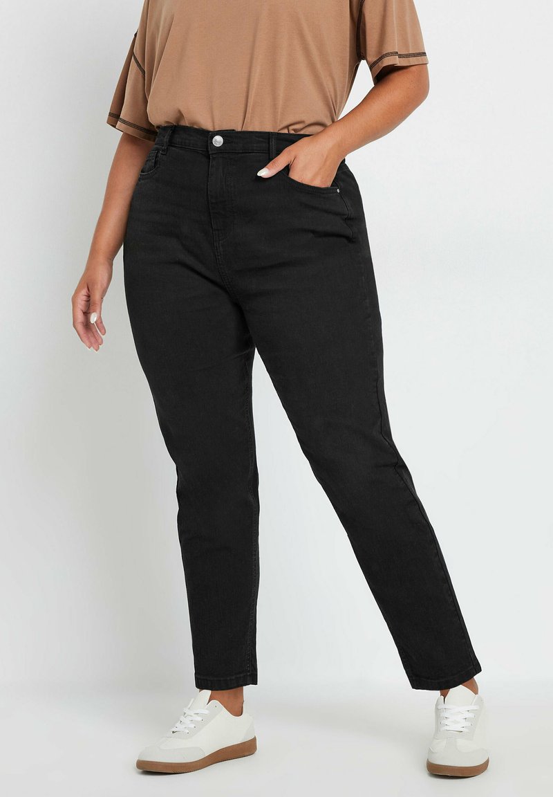 Yours Clothing MOM - Jeans slim fit - black