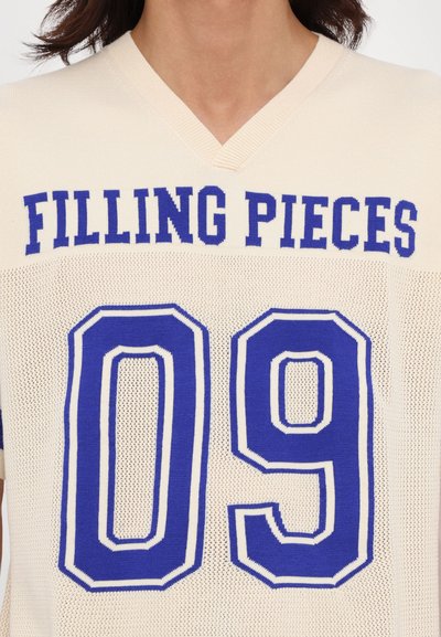 Filling Pieces AMERICAN FOOTBALL UNISEX - T-shirt imprimé - antique white