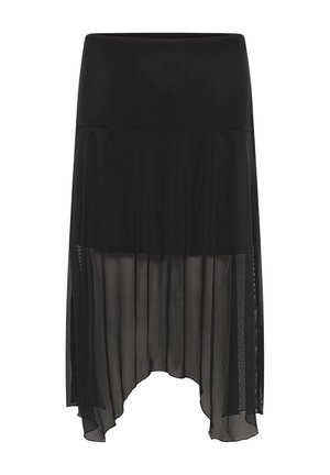 Cream, CRMIRI MESH SKIRT - Falda acampanada - pitch black