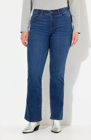 MARIE - Bootcut jeans - blue denim