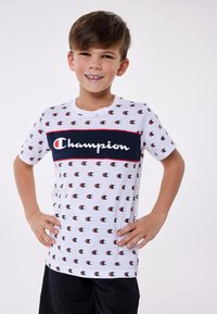 Champion - ICONS CREWNECK - T-shirts print - white Miniaturebillede 1