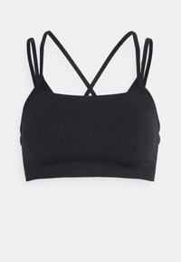 INDY SEAMLESS BRA - Reggiseno sportivo con sostegno leggero - black/iron grey