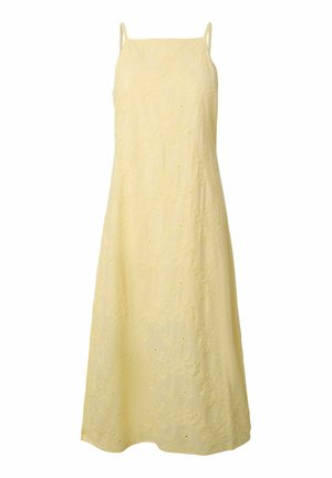 Pieces, PCGINGER SL ANKLE DRESS WVN - Maxi šaty - french vanilla