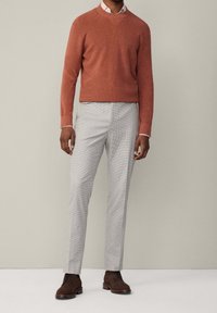 Hackett London Stickad tröja - burnt orange denim