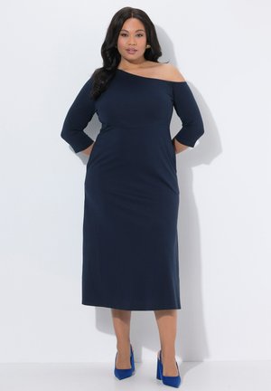 LINKS SCHULTERFREI A-LINIE 3/4-ARM - Robe en jersey - marine