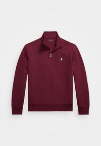 DOUBLE-KNIT QUARTER-ZIP PULLOVER - Sweatshirt - classic wine