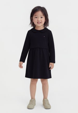 Tommy Hilfiger ESSENTIAL TERRY LONG SLEEVE DRESS - Φόρεμα ημέρας - dark night navy