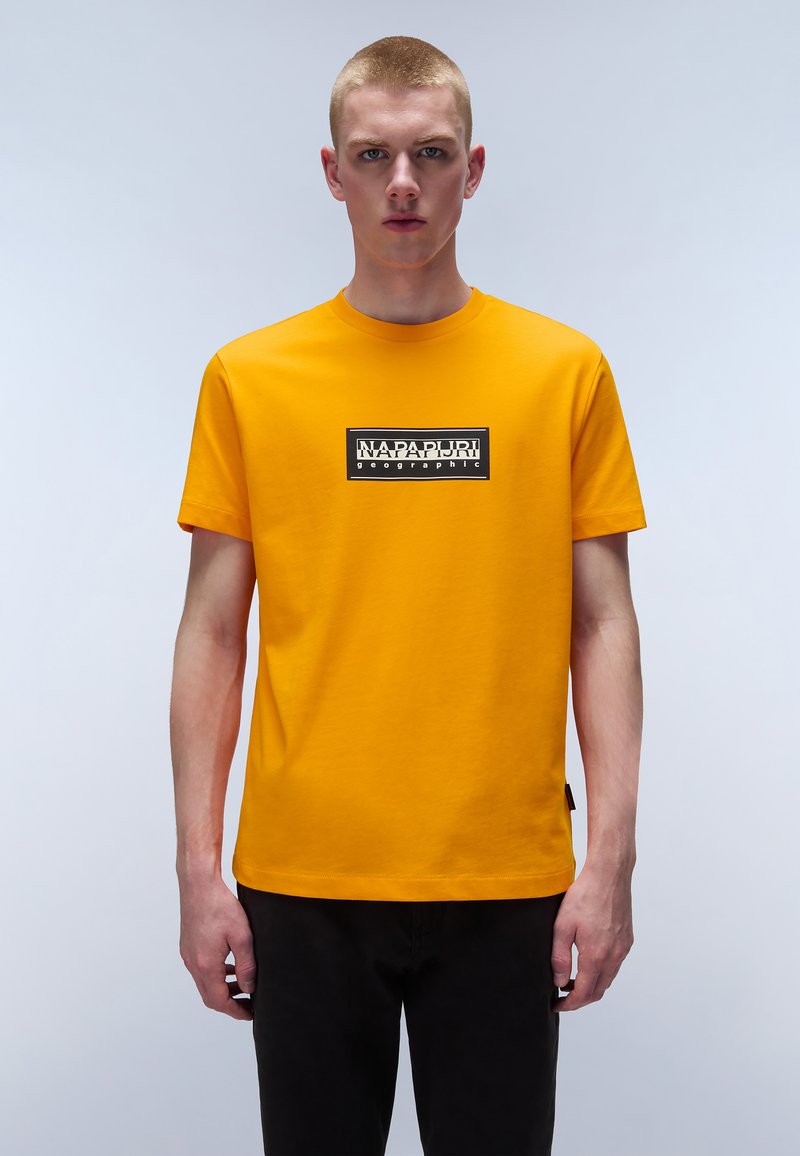 Napapijri LOGO - Triko s potiskem - orange marigold