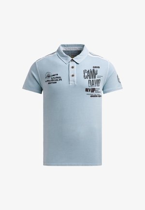 Camp David, CAMP DAVID POLOSHIRT DUNE CRUSHER KURZARMSHIRT MIT POLOKRAGEN - Poloshirt - hellblau