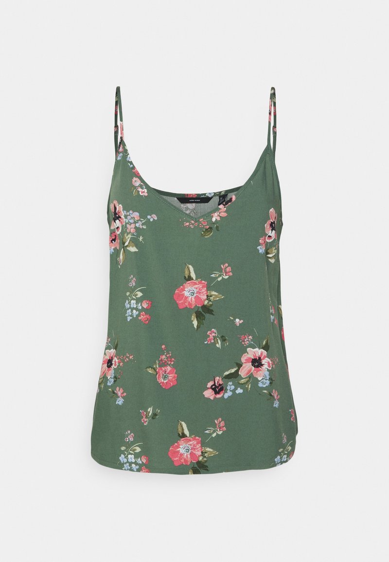 Vero Moda VMEASY SINGLET V NECK - Μπλούζα - laurel wreath/freya