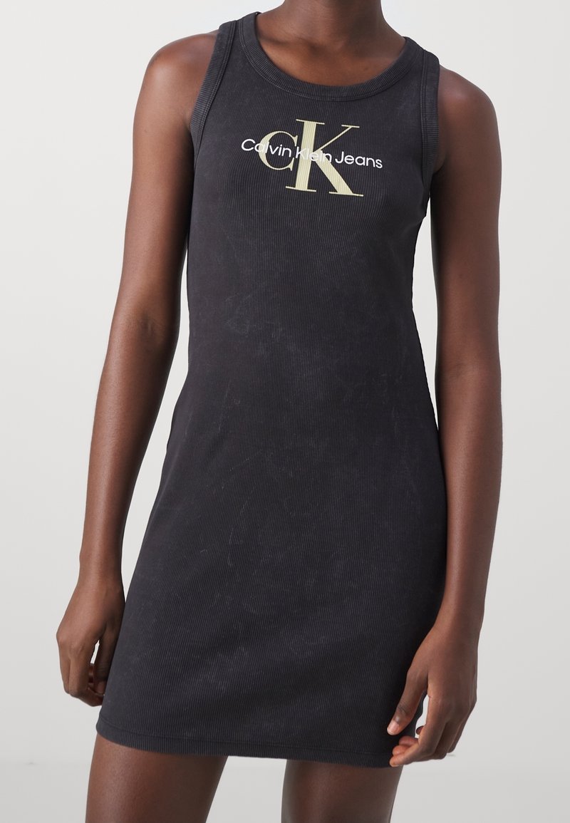 Calvin Klein Jeans Jersey dress - black - (Pre-owned) - Zalando.ie