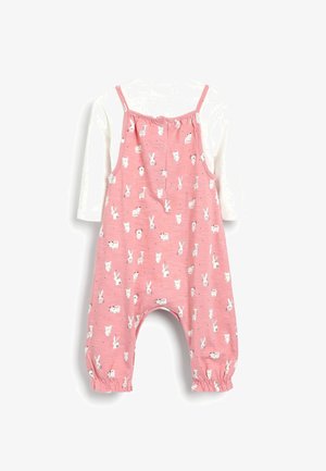 PRINTED AND SET - Tuinbroek - pink