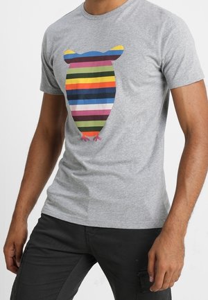 T-shirt con stampa - mottled grey