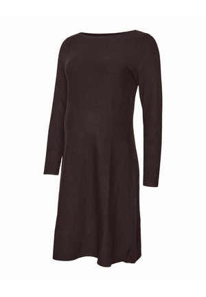 VMMNANCY BOATNECK - Gebreide jurk - chocolate torte