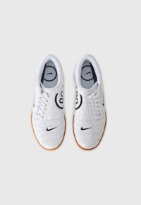 Nike Sportswear T90 - Sneaker low - white/black/gold-coloured/gum med brown