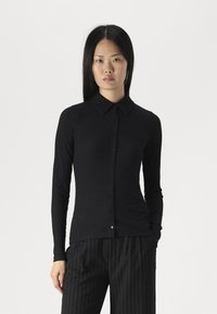 Abercrombie & Fitch SLIM - Kardigán - black beauty