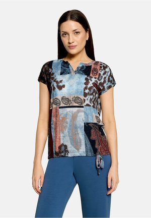 Betty Barclay, BETTY BARCLAY MIT TUNNELZUG BLUSENSHIRT - Blouse - blau rot