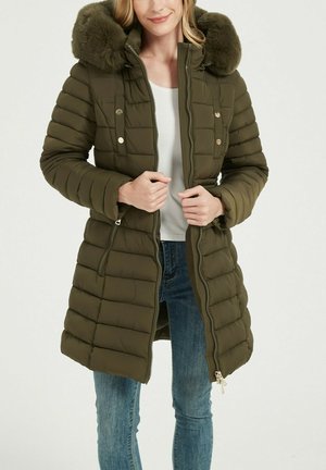 DOUDOUNE MI LONGUE - Manteau d'hiver - vert