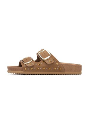 Sandalias planas - camel