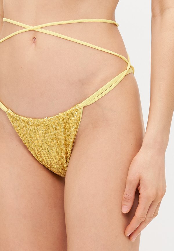 CRISS CROSS BRA BOTTOM - Bikini - asparagus3