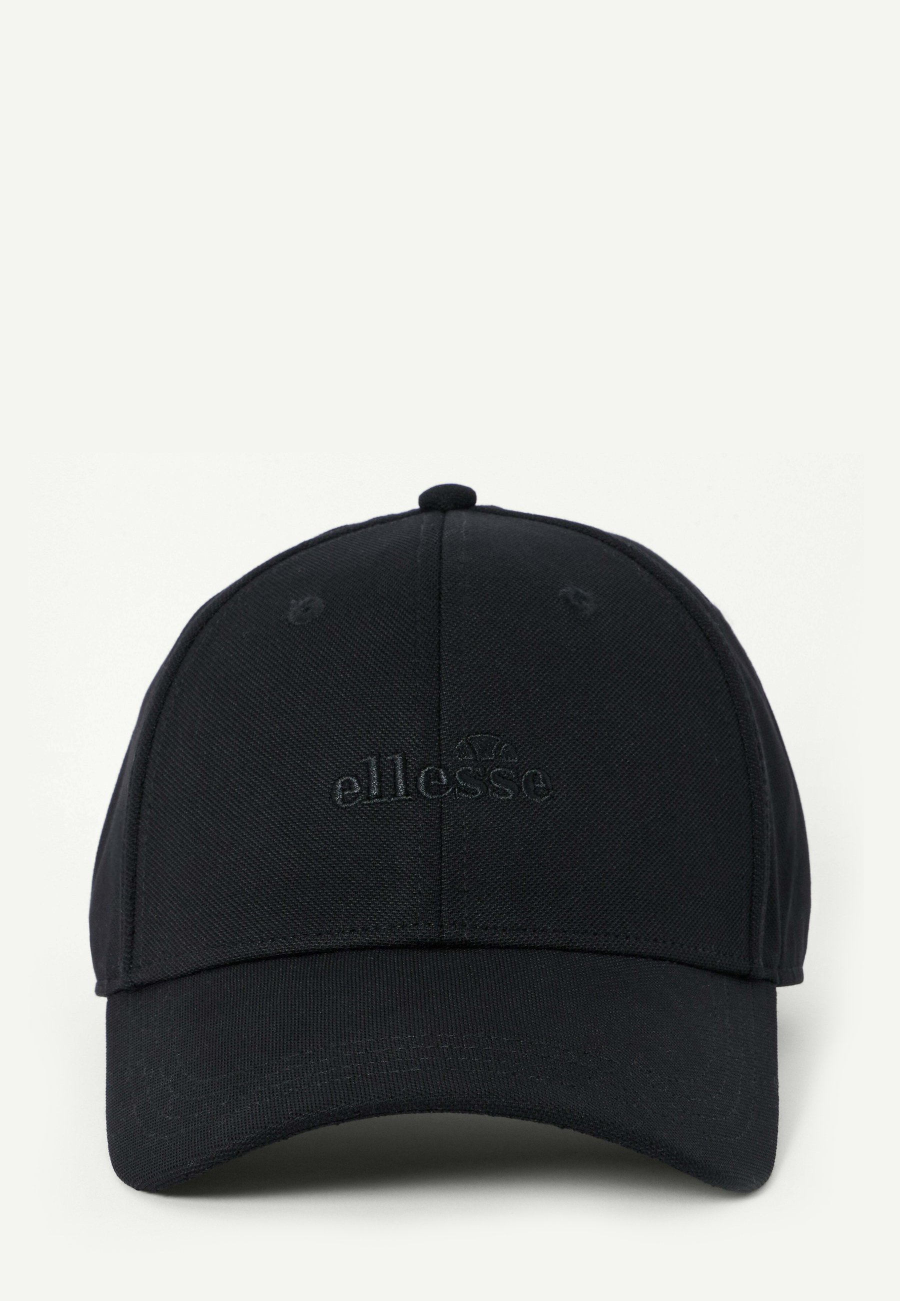 Ellesse Varis Cap – Schwarze Baseballkappe Mit Verstellbarem Riemen, Atmungsaktiven Ösen & Aufgedrucktem Logo